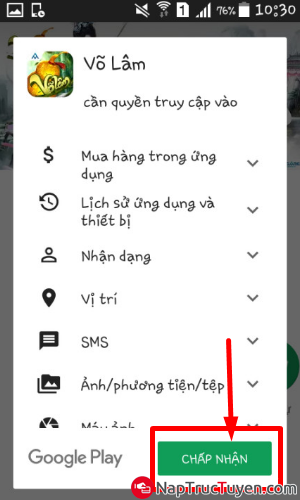 Giới thiệu và tải game Võ Lâm cho điện thoại cài Android + Hình 9