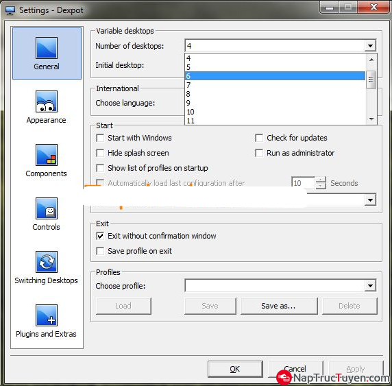 Tạo màn hình Destop ảo bằng phần mềm Dexpot cho Windows + Hình 11